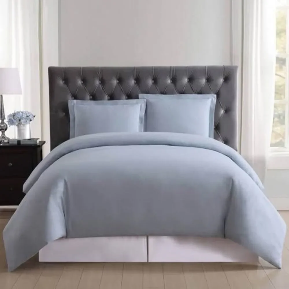 TWIN 2 Piece Light Blue Duvet Set (Not A Comforter) NEW